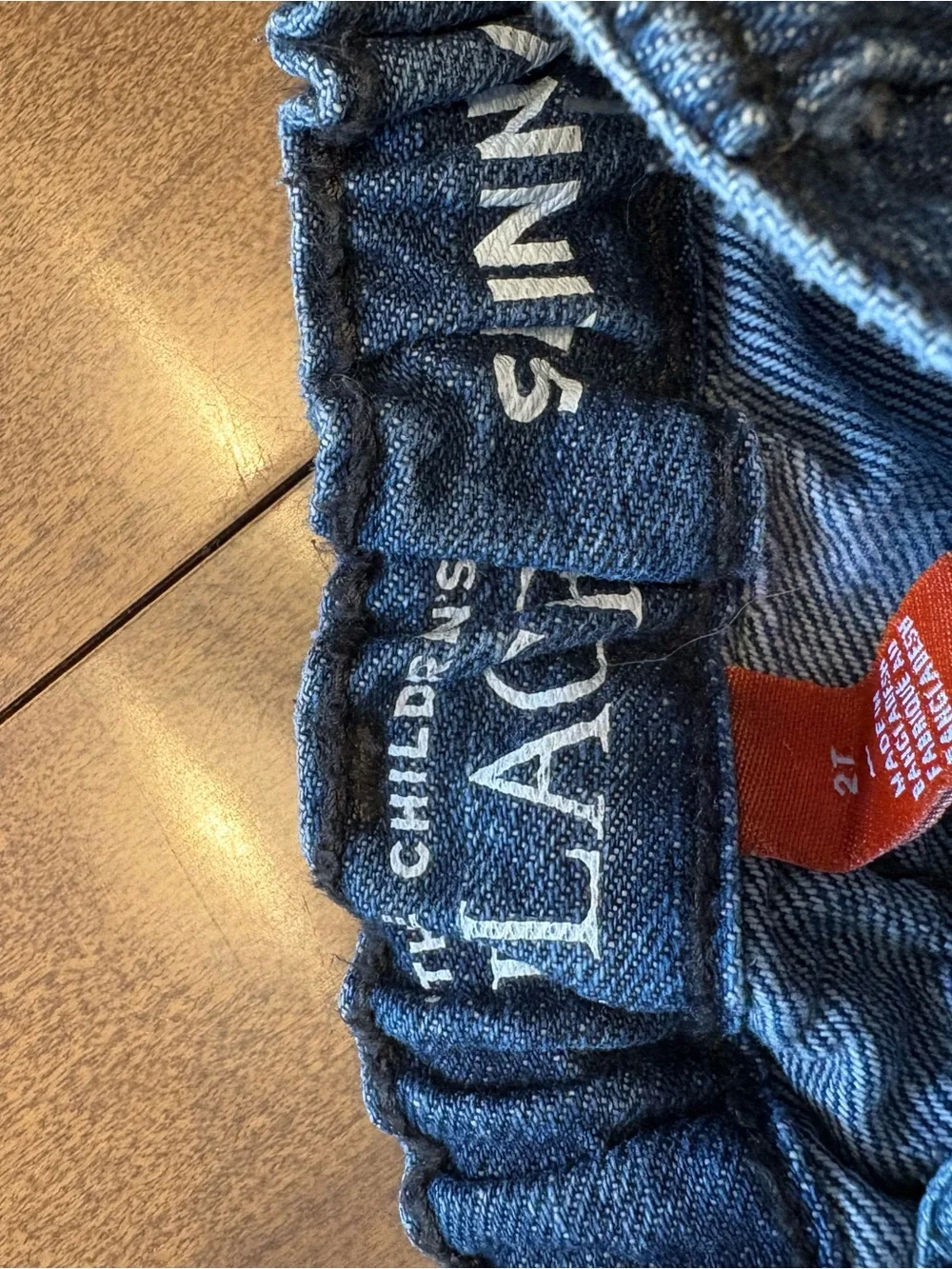 The Children's Place Dark Blue Elastic Waist Denim Pants